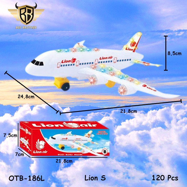 MURAH BRO1143 OTB186L BRO1282 OTB014 BRO1057 Pesawat Terbang Lion Garuda Airplane Mainan Anak Pesawatan BIGBROTHER