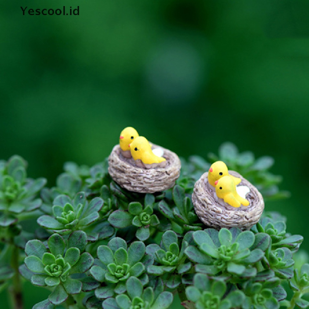 Miniatur Sarang Burung Bahan resin Untuk Dekorasi Rumah