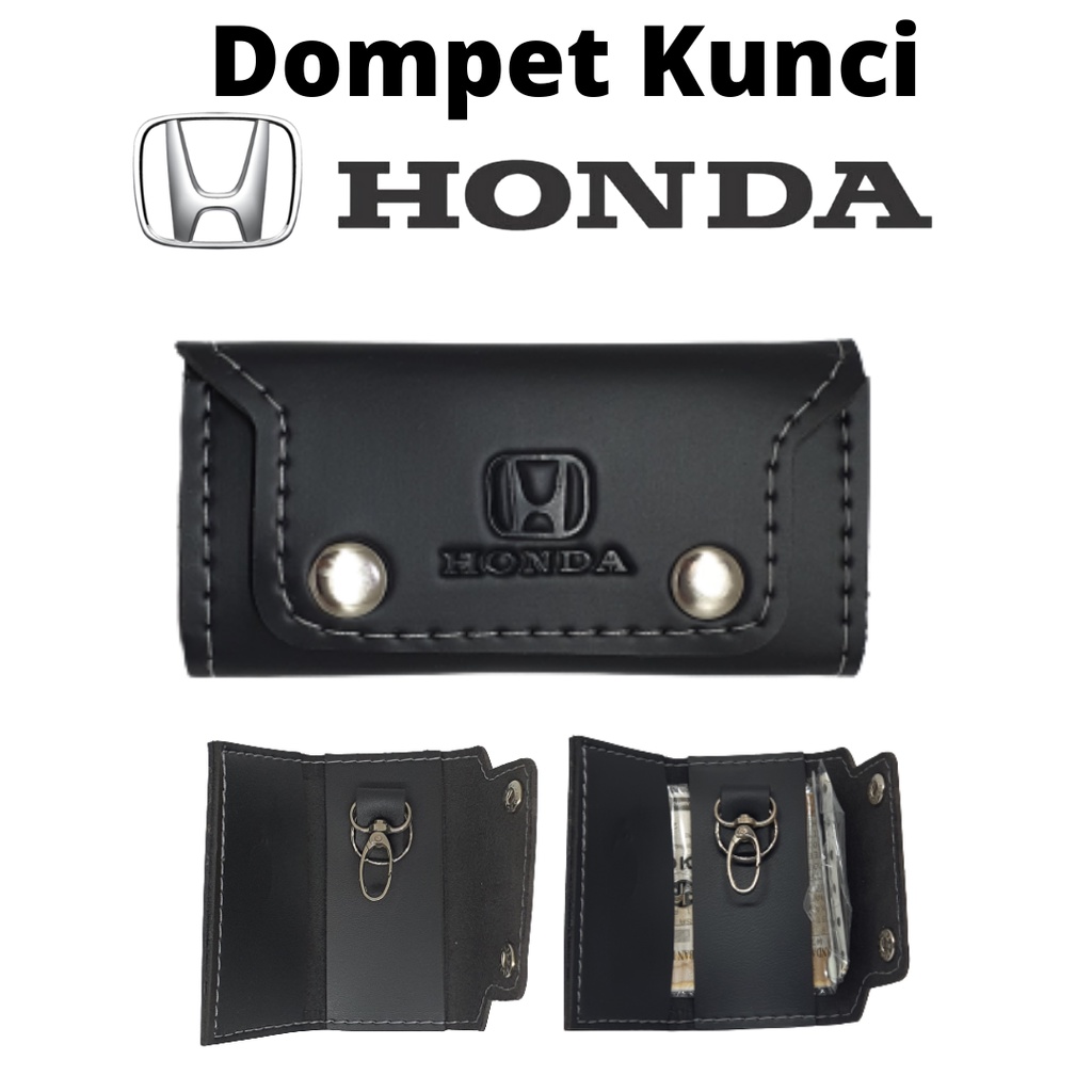 Dompet kunci Motor dan Mobil STNK logo Honda (Kunci#Embos)