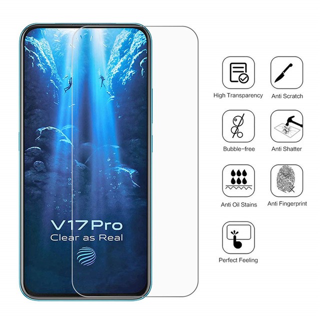 PAKET Tempered Glass Layar Clear + Antigores Tempered Glass Camera Vivo V17 Pro