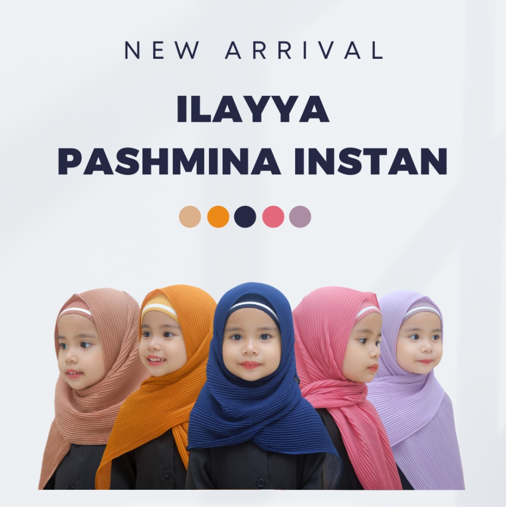 Jilbab Hijab Anak Segi Empat Instan Pashmina Aksesoris Fashion Muslim Terbaru Premium Branded Origin