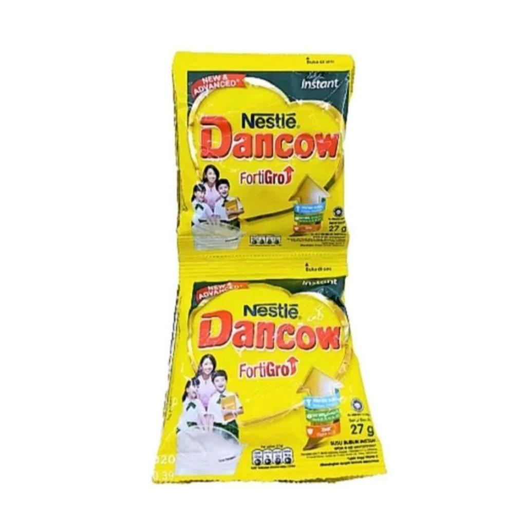 

Susu Dancow fortigrow Instan Putih dan Coklat 1 Renceng Isi 10 Sachet