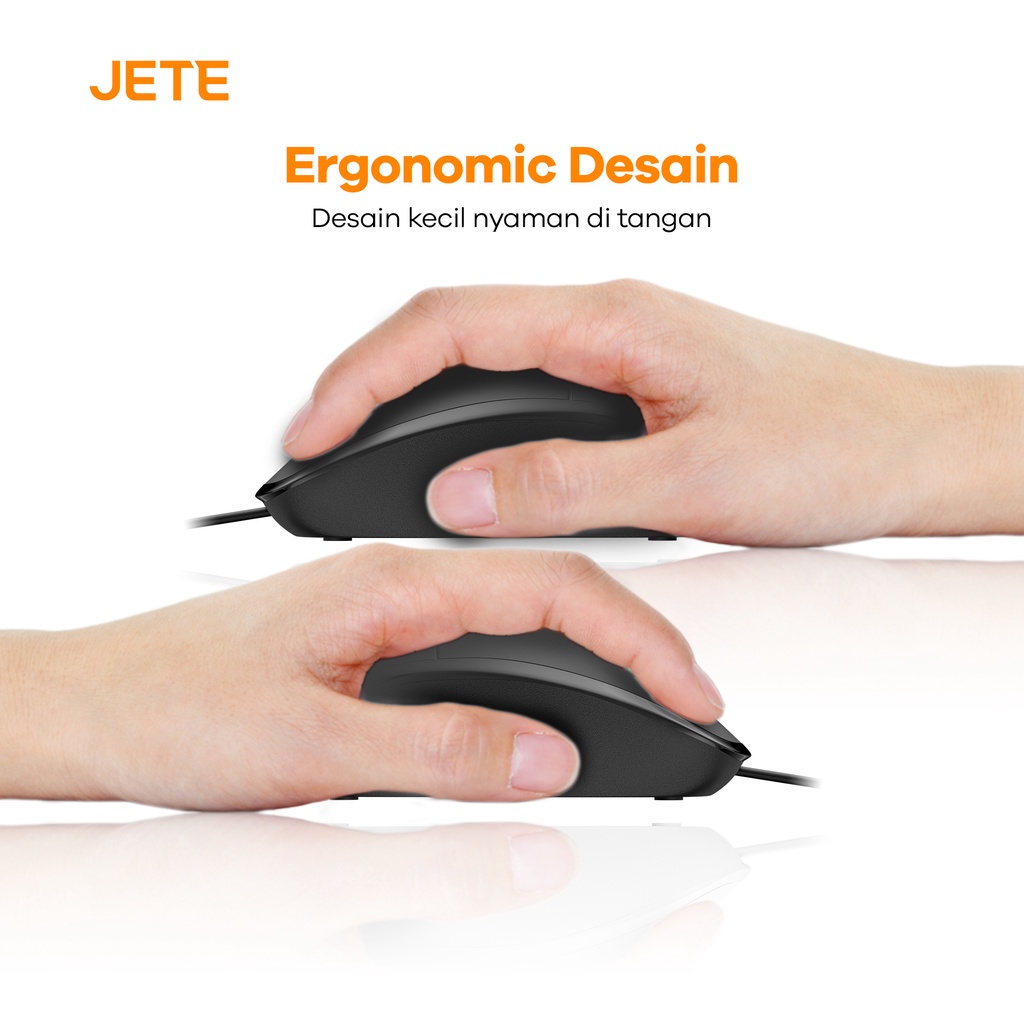 Wired Mouse JETE MO1 1000 DPI Ergonomis Design - Garansi 2 Tahun