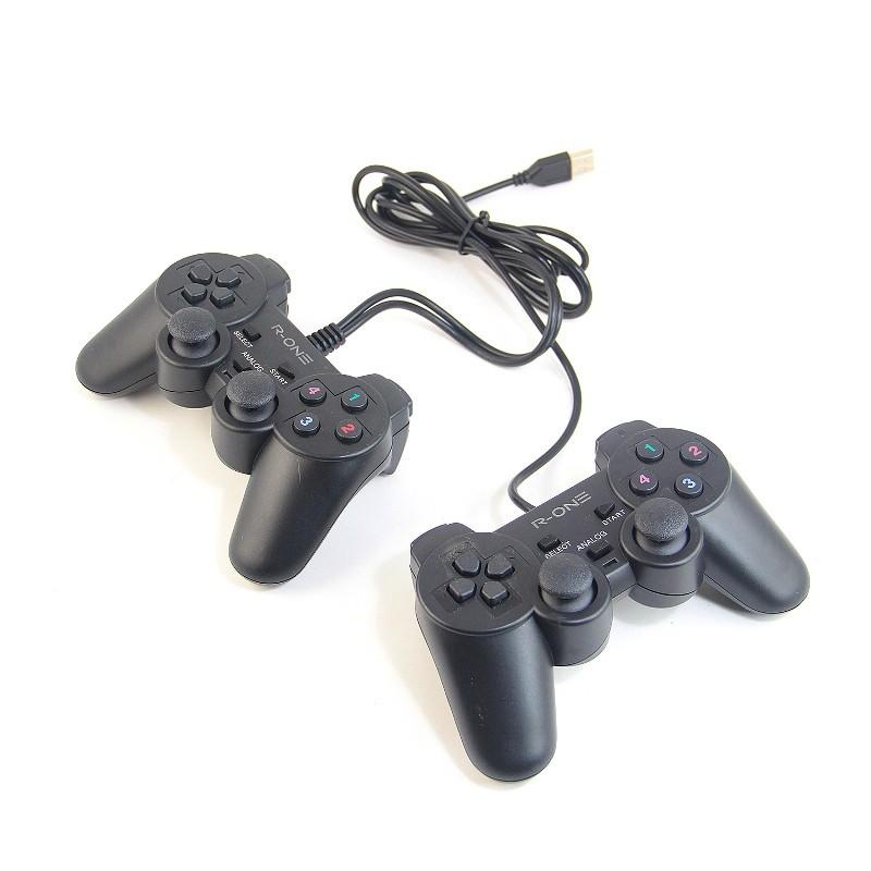 TURUN HARGA !!! STICK / JOYSTICK GAME USB PC / LAPTOP/PS DOBLE GETAR TRANSPARAN AWET KABEL PANJANG - TEKNO KITA