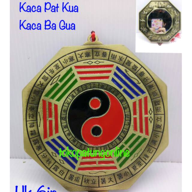 Kaca Ba Gua PatKua Fengshui Yin Yang