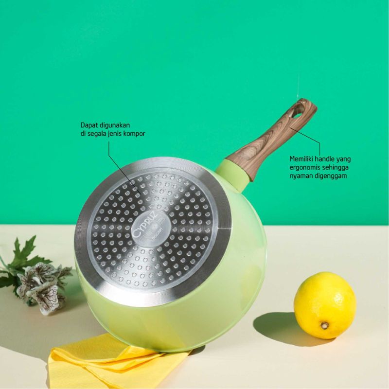 Cypruz saucepan green 18 cm