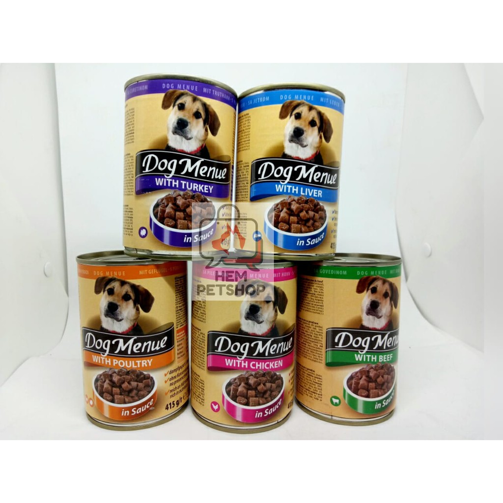 Makanan Anjing Basah Dog Menue 415gr