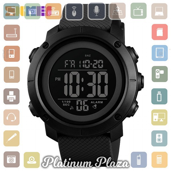 SKMEI Jam Tangan Digital Pria - 1434 - Black/Black`UJIHG3-