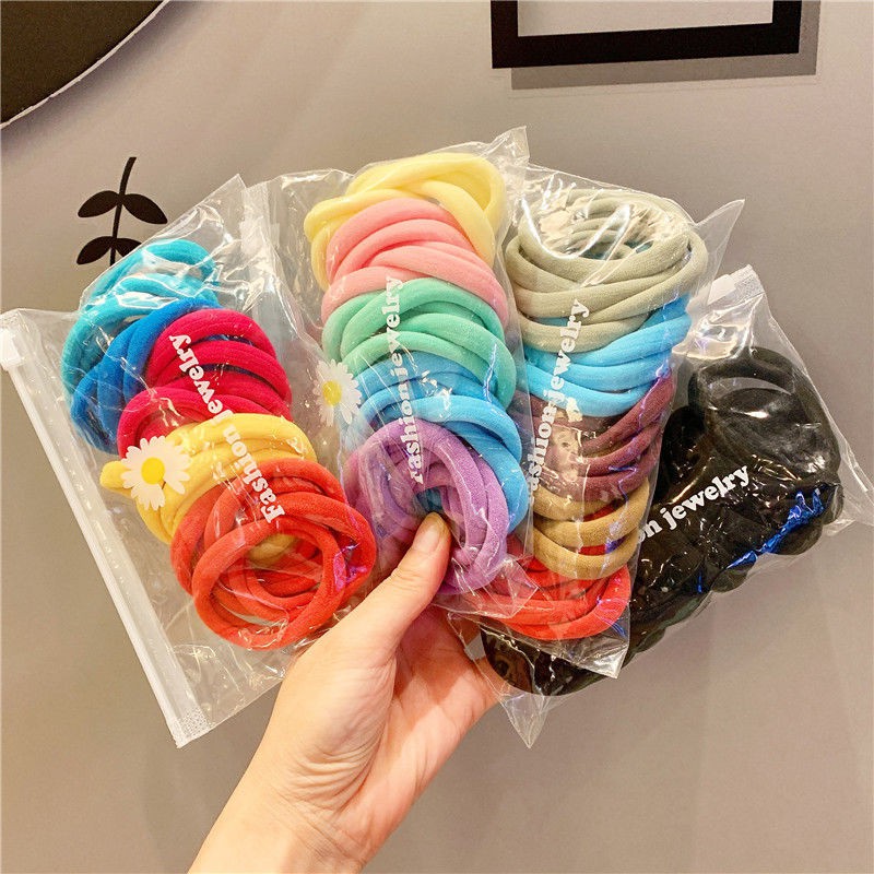 MURMURE.ID | 25 PCS KARET RAMBUT ELASTIS POLOS KUNCIR RAMBUT BULAT HAIRTIE IMPORT MURAH HA073-2