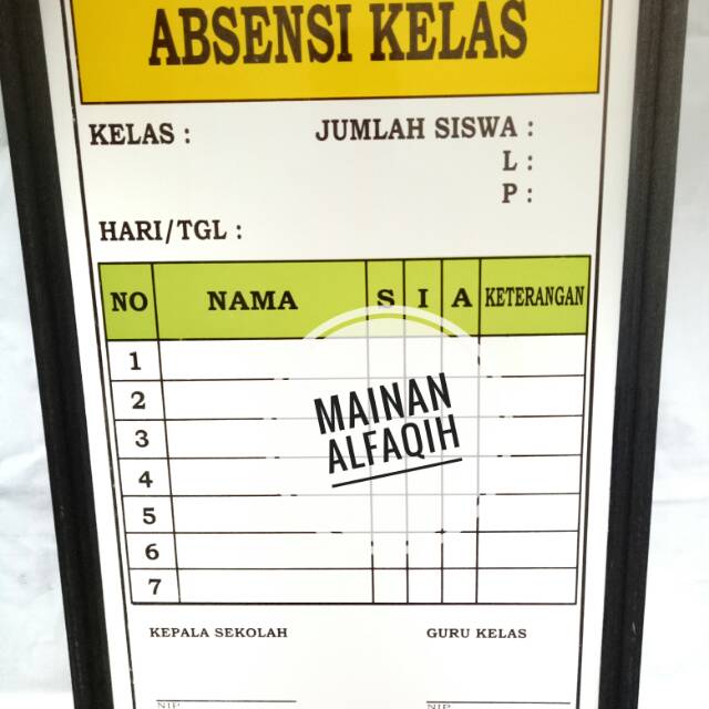 Papan Absensi Siswa Administrasi Kelas Shopee Indonesia