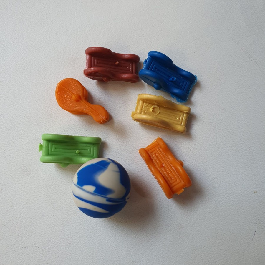 Set Bola Bekel+Biji Plastik layar || Bola Bekel Kecil Mainan Anak Tradisional