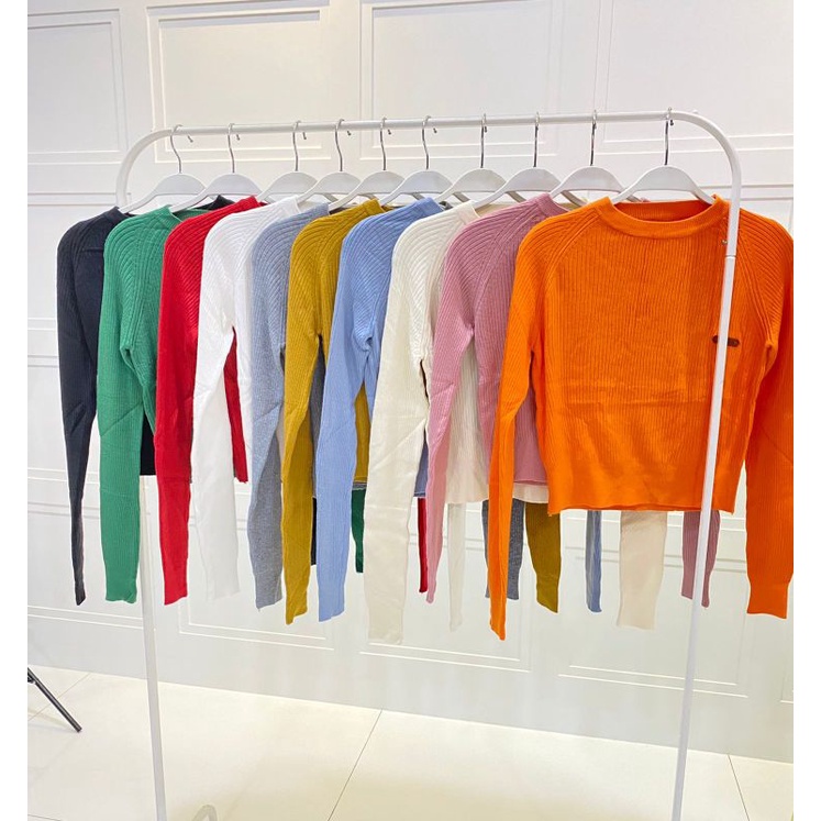 Jolie atasan rajut import premium/Jolie blouse rajut bkk import premium