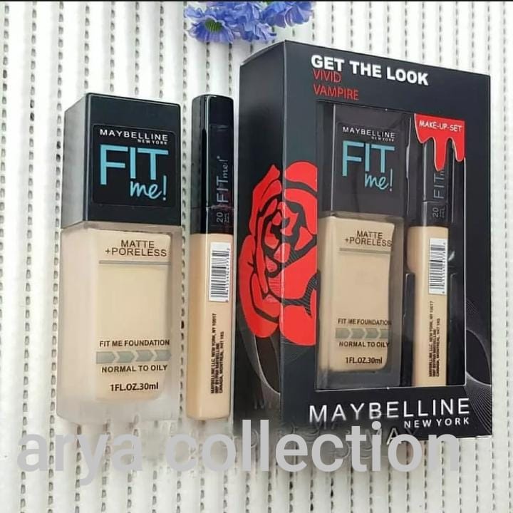 Maybelline Vivid Vampire - Fit Me + Poreless Maybelline Set 2in1 Foundation &amp; Concealer