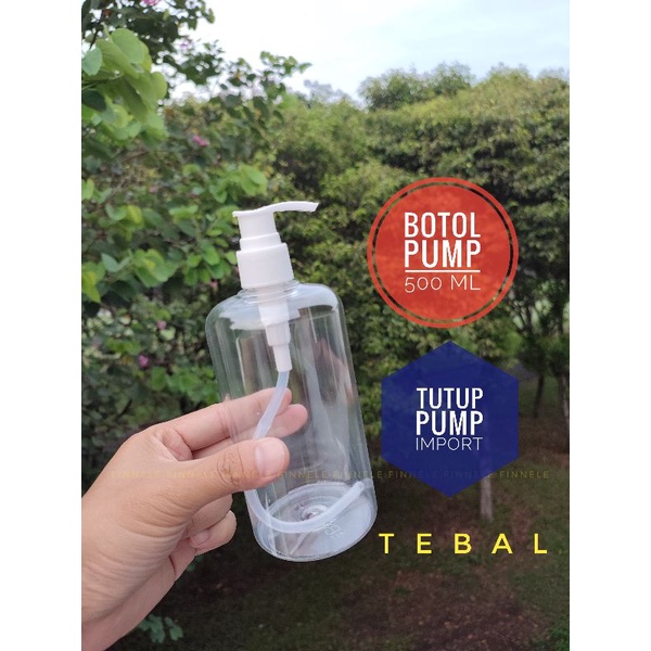 Botol Pump 500 ml Botol Hand Soap 500ml  Botol Hand Sanitizer  Botol Sabun Cair