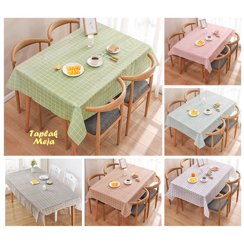 Taplak Meja Anti Air 130 x 180 Waterproof PEVA Table Cloth Alas Meja