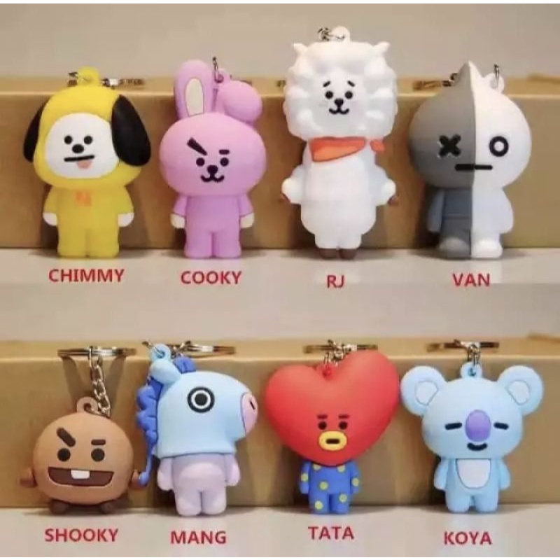 Vinztstore - Gantungan Kunci BT21 Gantungan Tas Karakter BT21  Gantungan Kunci  BT21 Gantungan BT21