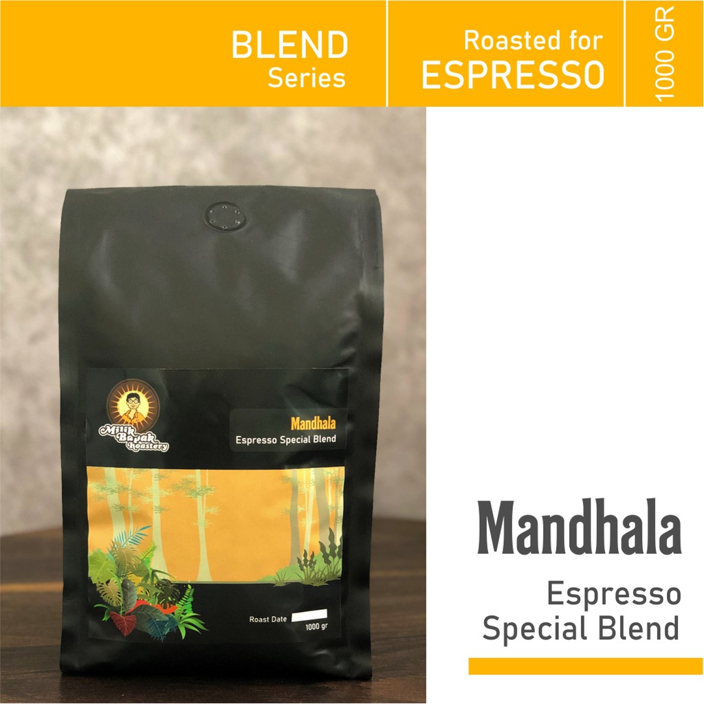 

Kopi Blend Espresso MANDHALA 1000 gr Biji/Bubuk