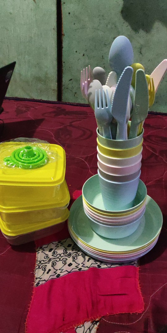 Wm Ik4944 Proeta @600ml Tempat Wadah Makan Plastik Serbaguna Set Isi 3