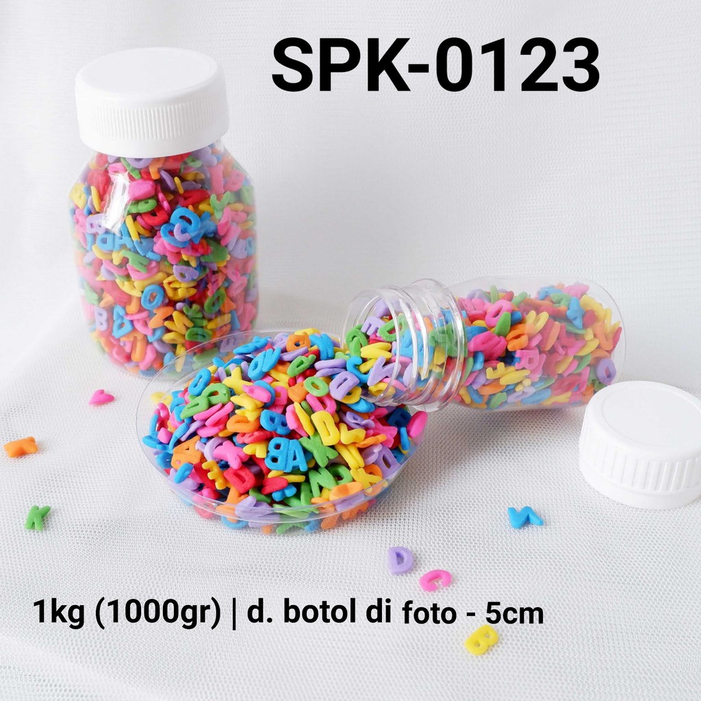 

SPK-0123 Sprinkles sprinkle sprinkel 1kg 1 kg kilo huruf abjad konfeti yamama baking grosir murah sprinkles cake dekorasi mutiara trimit decoration story sprinklestory sprinklesstory sprinkle story yamama baking