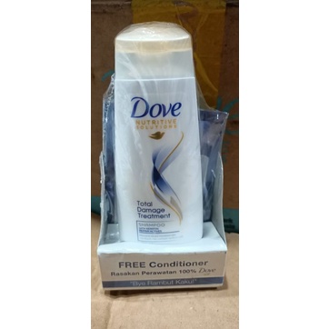 paketan shampo  dove 70ml gratis conditioner sachet