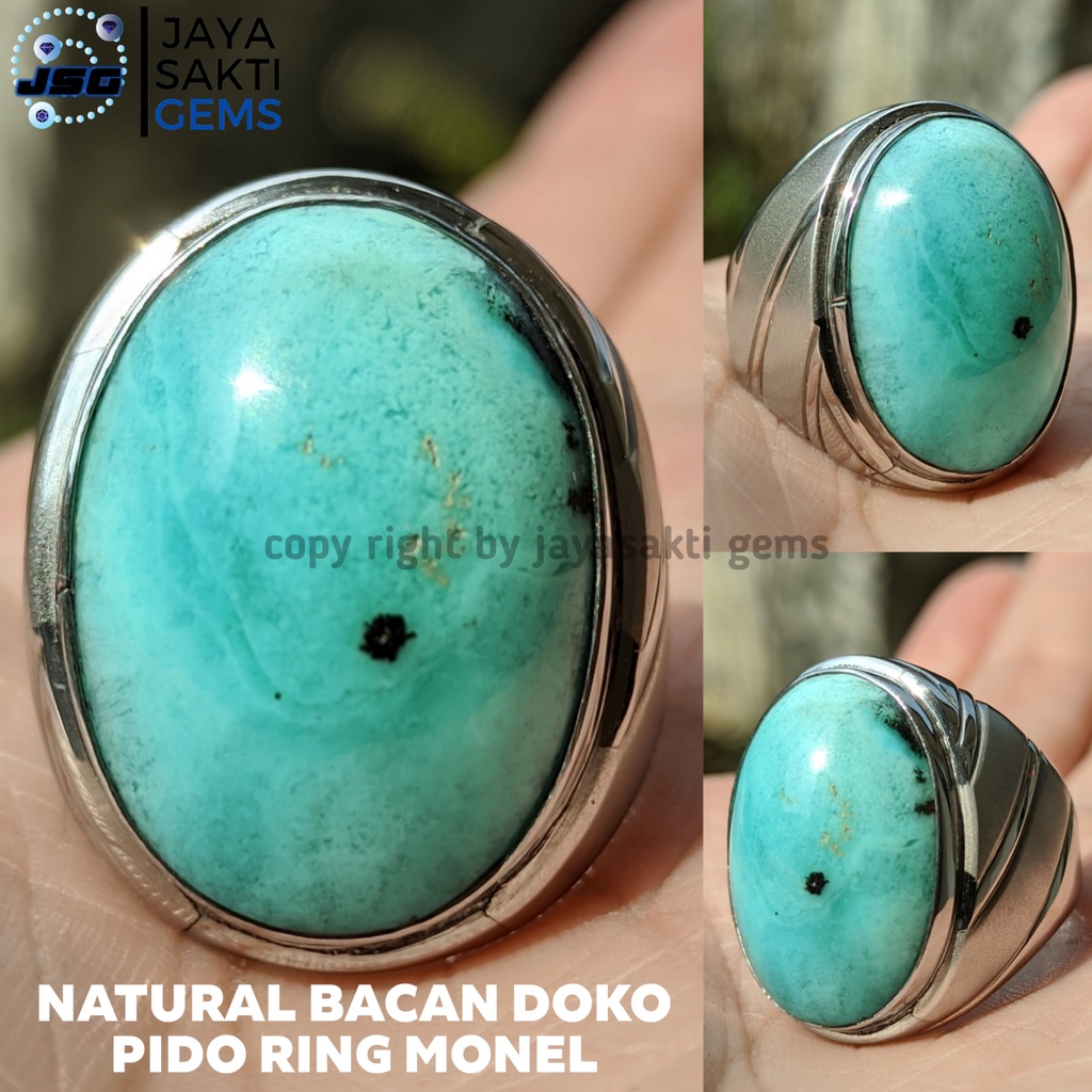 Natural Batu Akik Bacan Doko Pido Kristal BDP05