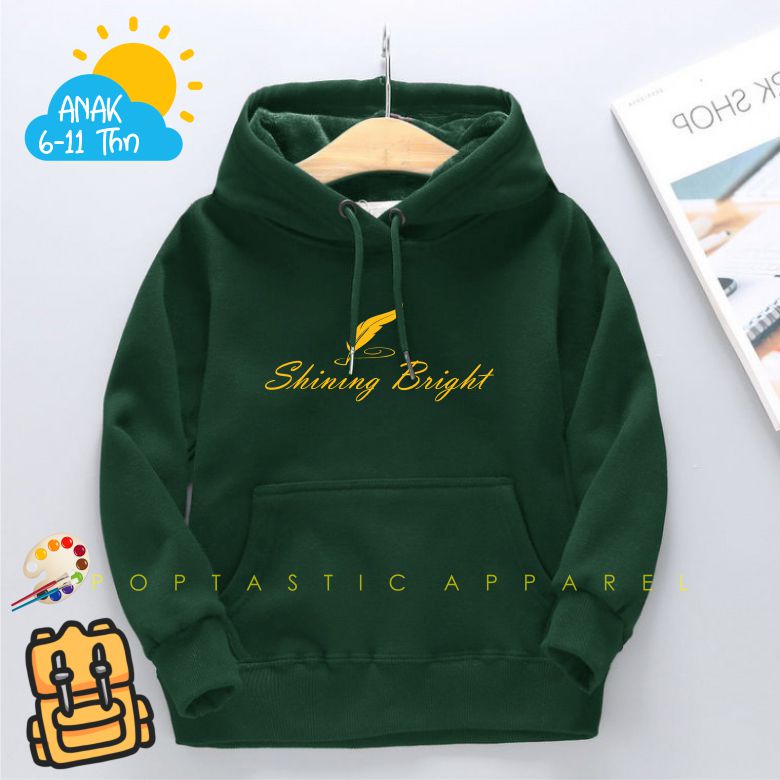 SHINING BRIGHT Jaket Hoodie Sweater anak bahan tebal PREMIUM