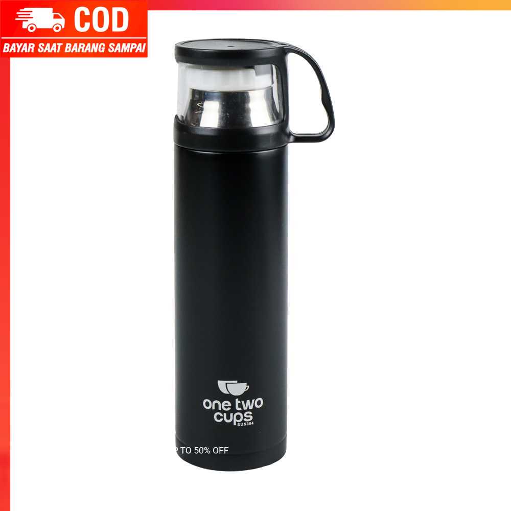 (100% BARANG ORI) Botol Minum Thermos with Cup Head 500ml - SUS304