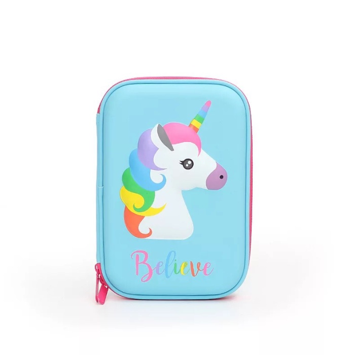 

kotak pensil dan alat tulis smiggle EVA hardcase unicorn 3d waterproof promo