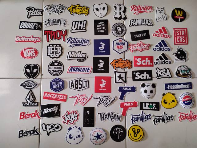 Stiker Brand distro murah graftac anti air Deus meternal dickies supreme random sticker striping-2