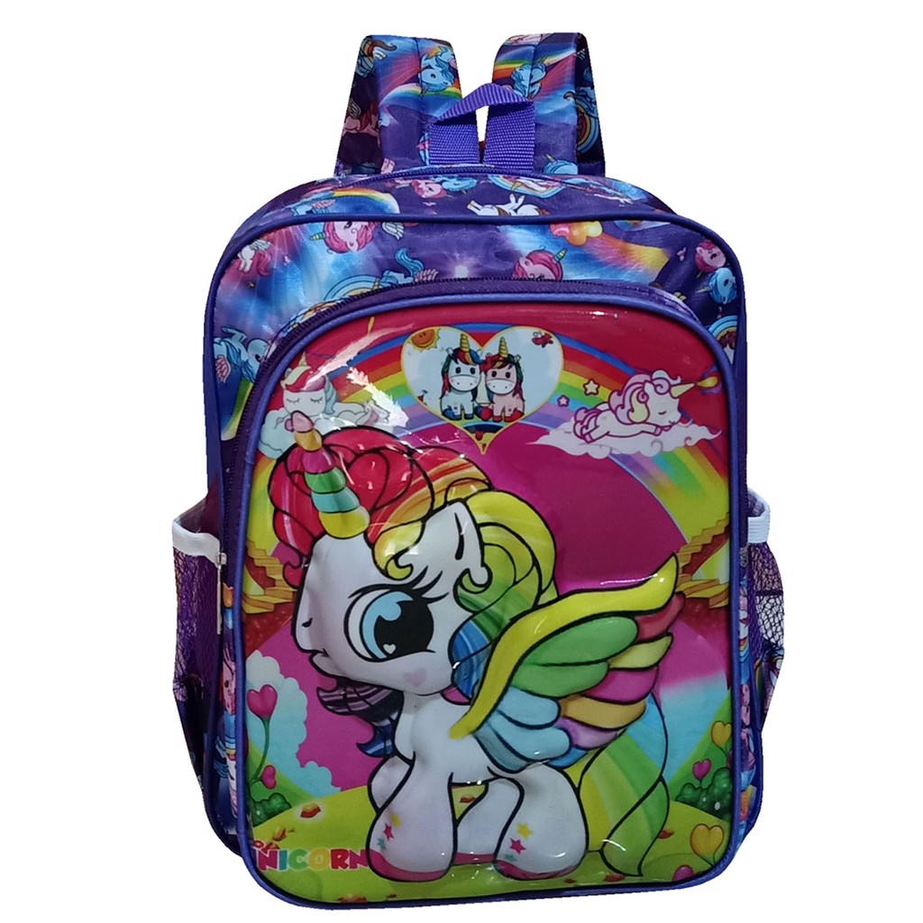 tas anak perempuan paud tas ngaji motif karakter ungu