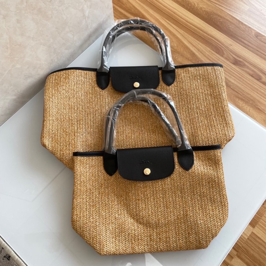 Tas anyaman LGP baru, bal jerami, tas wanita portabel