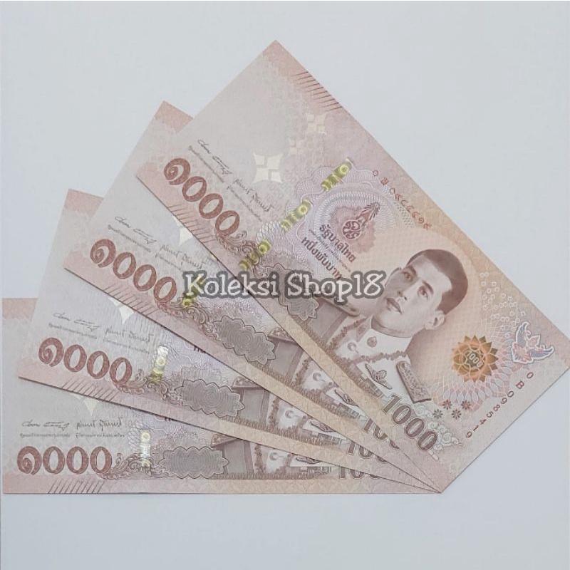 Koleksi Bath Thailand Bangkok Pecahan 1000 Bath
