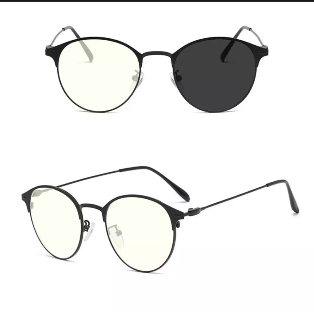 Kacamata Photocromic Wanita Dan Pria, Terlaris, Vintage Sunggless, Unisex, Free Box dan Lap