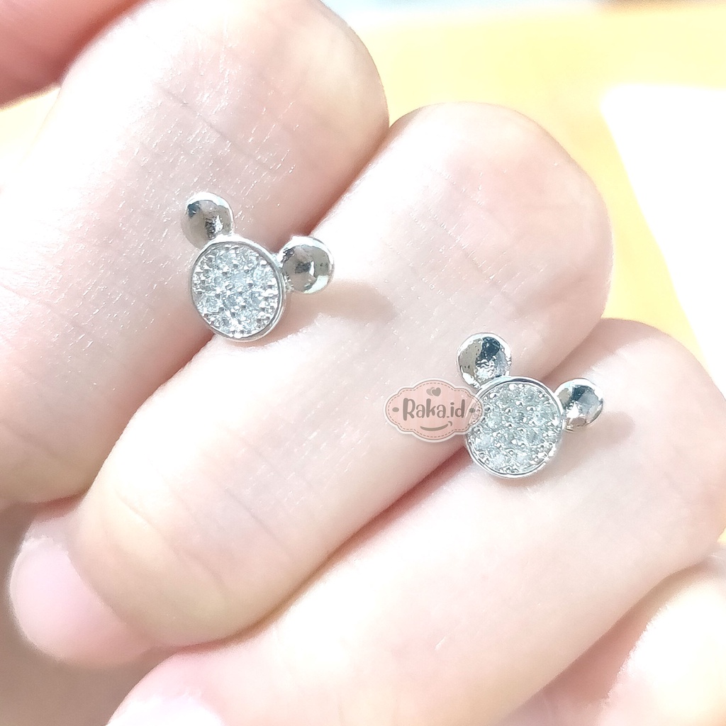 Anting Wanita Anting Tusuk / Stud Motif Mickey Perhiasan Aksesoris Wanita 1106