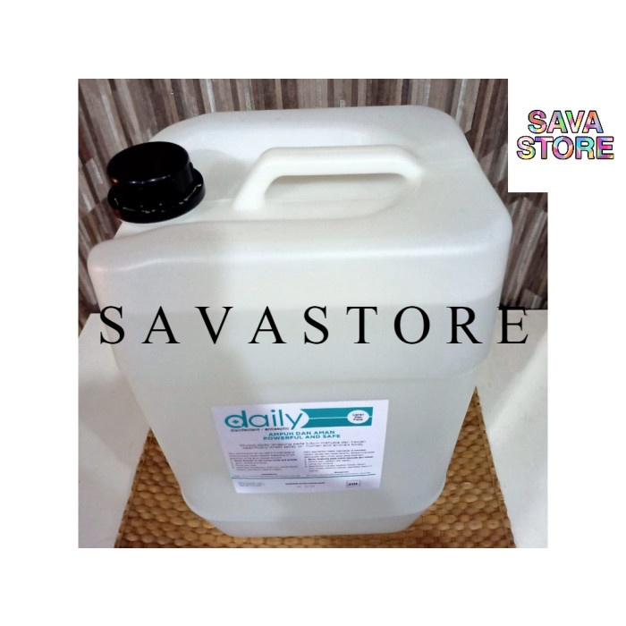 DESINFEKTAN CAIRAN ANTISEPTIK DAILY DISINFEKTAN DISINFECTANT 20 LITER REFILL SIAP PAKAI DAN AMAN DI KULIT