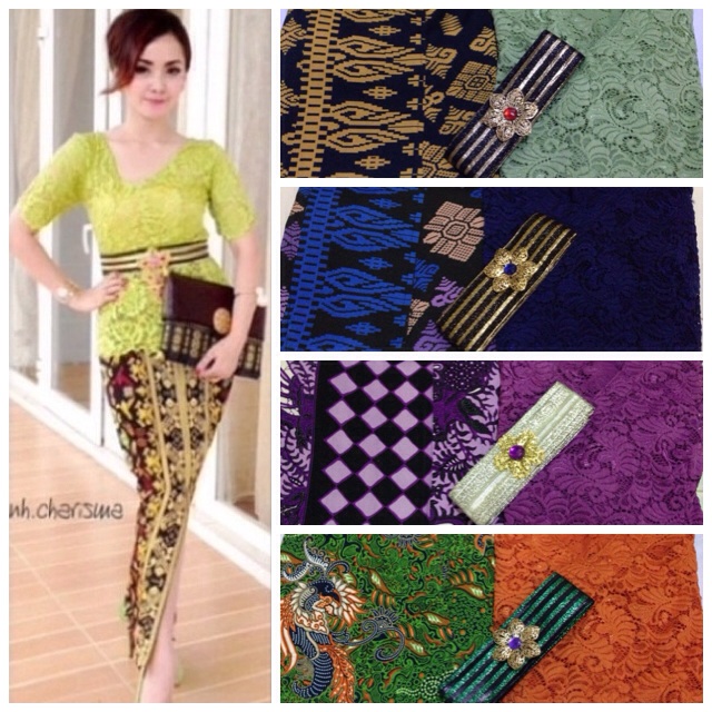 Set kebaya jadi leher v