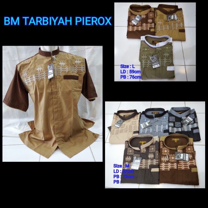 Baju Koko Tarbiyah Pierox lengan pendek
