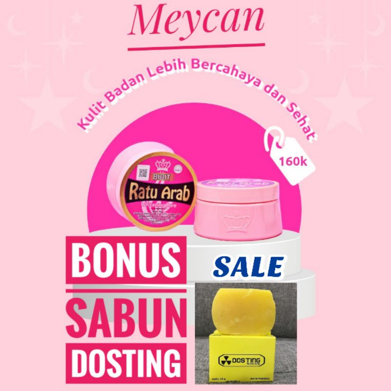✨Meycan✨ GRATIS ONGKIR 100%  Bibit Ratu Arab Bpom Body Lotion Pemutih Badan MANAGER AREA CV RATU MEK