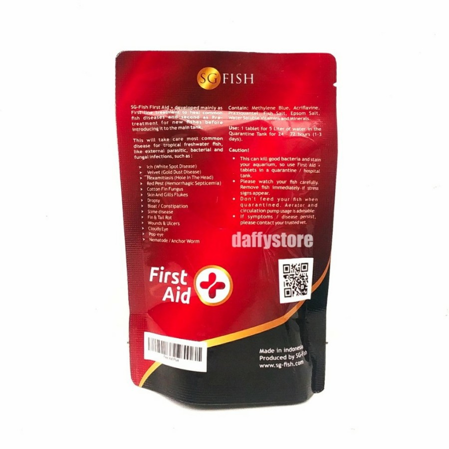 FIRST AID PLUS | MINERAL TABLET KARANTINA IKAN CUPANG MEMBUNUH PARASIT