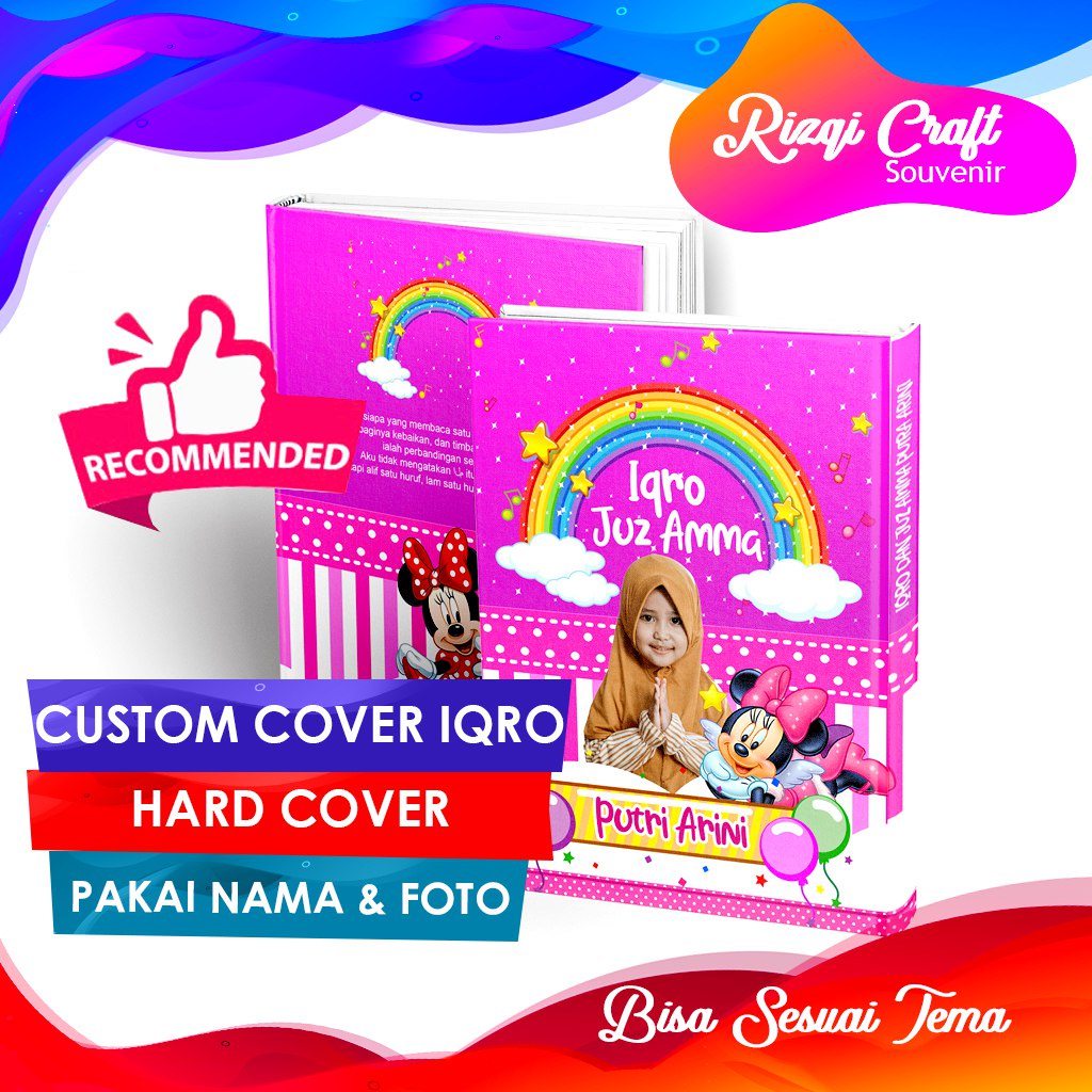 

Cover Iqro dan Juz Amma costum Pakai Nama dan Foto