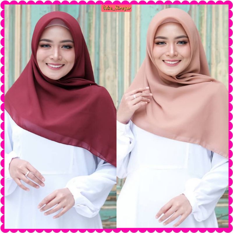 Hijab Segi Empat Bella Square Hijab II Hijab Segiempat Bella Square II Hijab Pollycotton II Kerudung Segiempat Murah