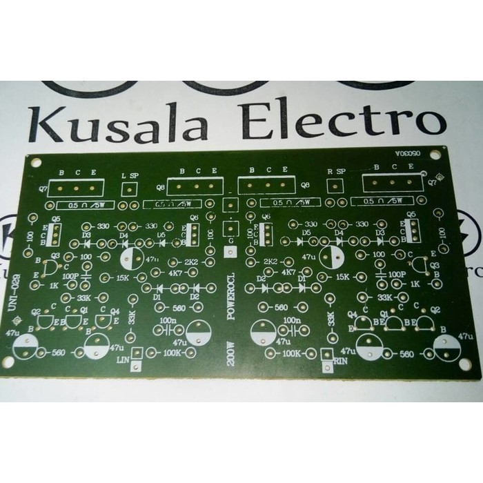 PCB Ampli OCL Stereo Pertinak