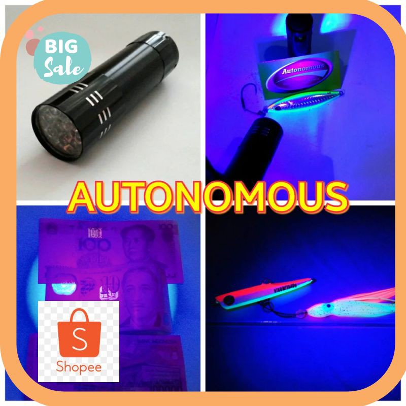 Termurah senter led ultraviolet ( flashlight uv) untuk metal jig Kekinian