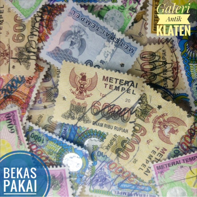 

Materai Kuno Bekas Untuk Koleksi Tahun 2000-2015 Meterai Rp 1000,2000,3000,6000 Matrai lama tempel