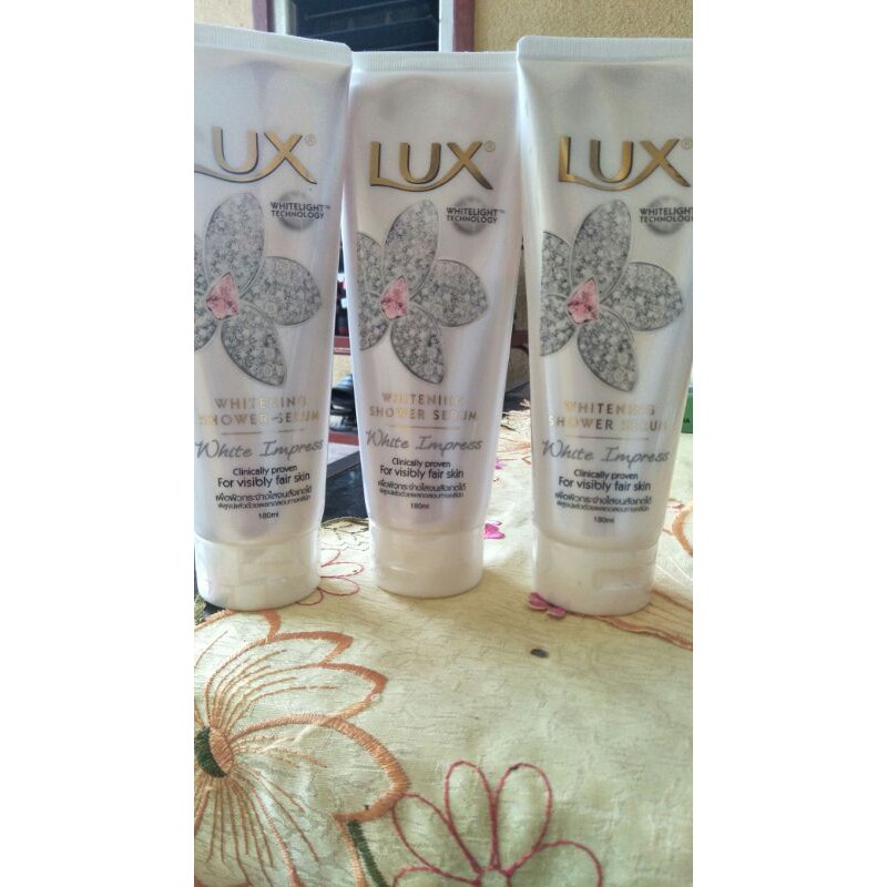 Lux whitening shower serum