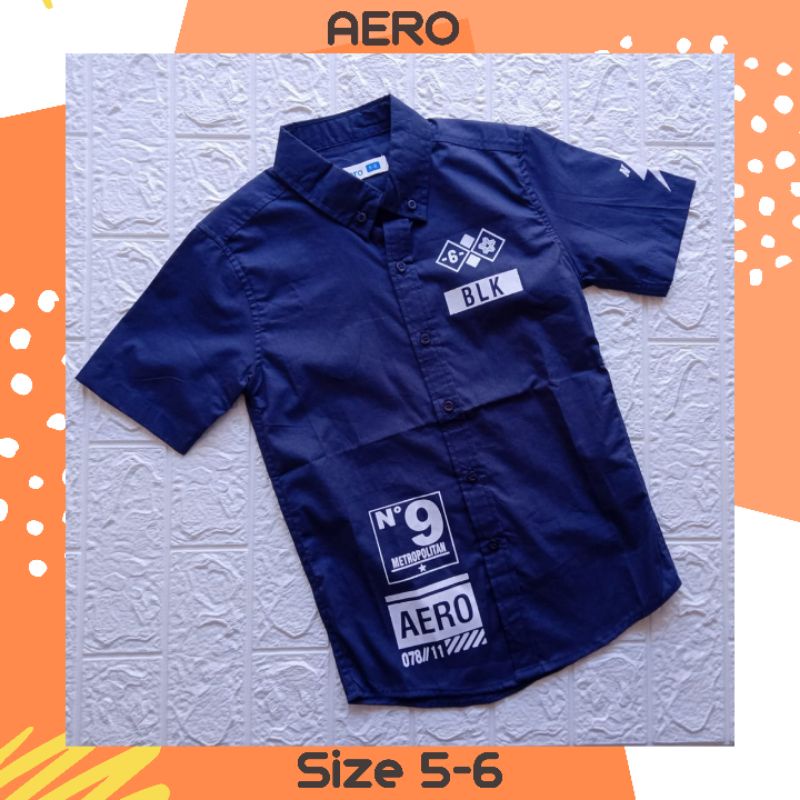 kemeja aero /kemeja anak aero boys/ kemeja keren /kemeja branded murah