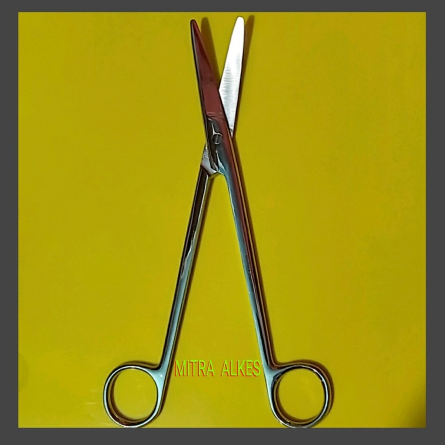 Gunting Mayo Bengkok 23cm. MAYO Scissors Curved 23 cm. Gunting IUD 23cm