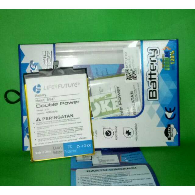 Baterai Batre Battery Double Power+IC Xiaomi Redmi 3/BM47/BM 47 Ori