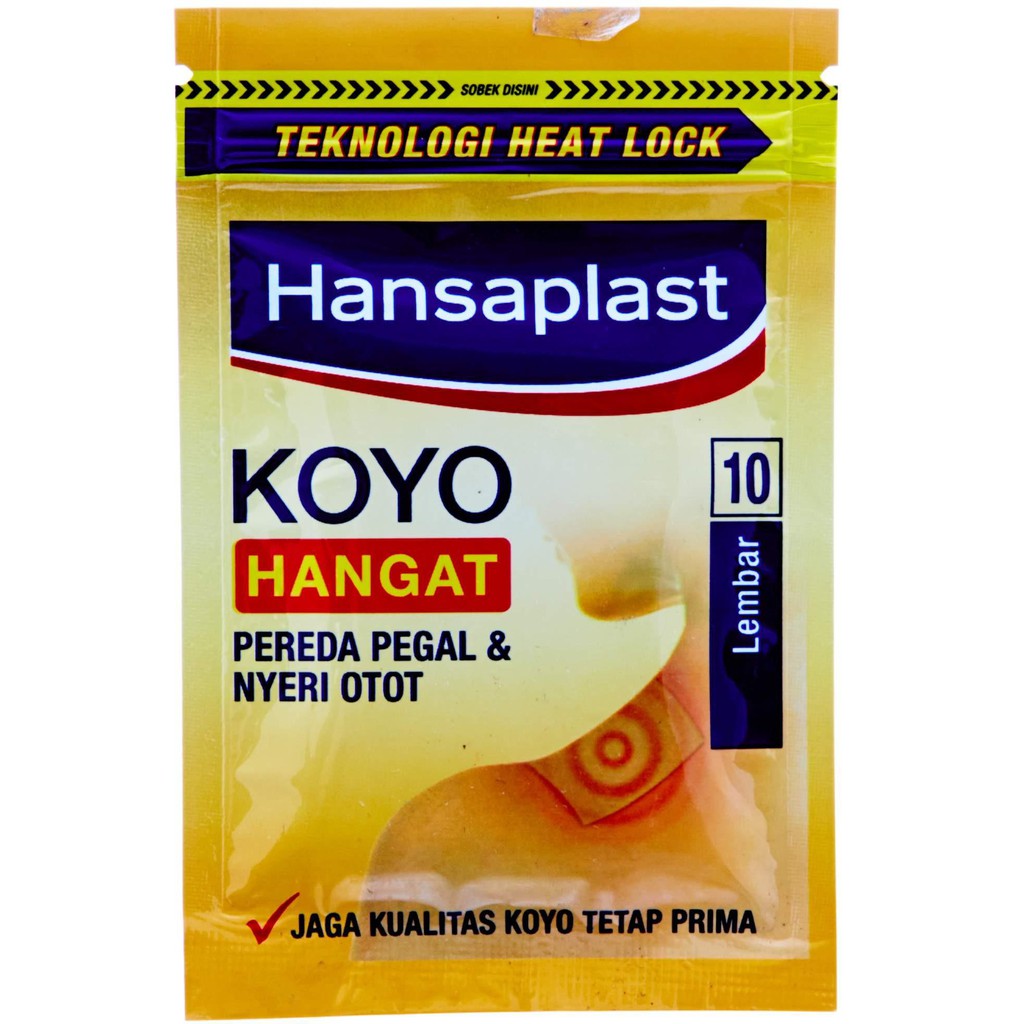 Jual Hansaplast Koyo Hangat 10`s Nyeri Otot Nyeri Sendi Indonesia