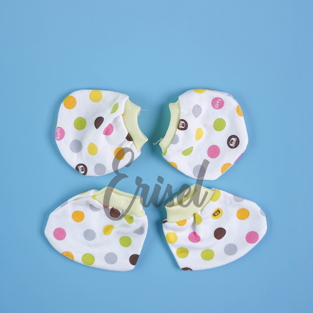 sarung tangan bayi set/sarung tangan kaki bayi/sarung tangan kaki bayi isi 12pcs
